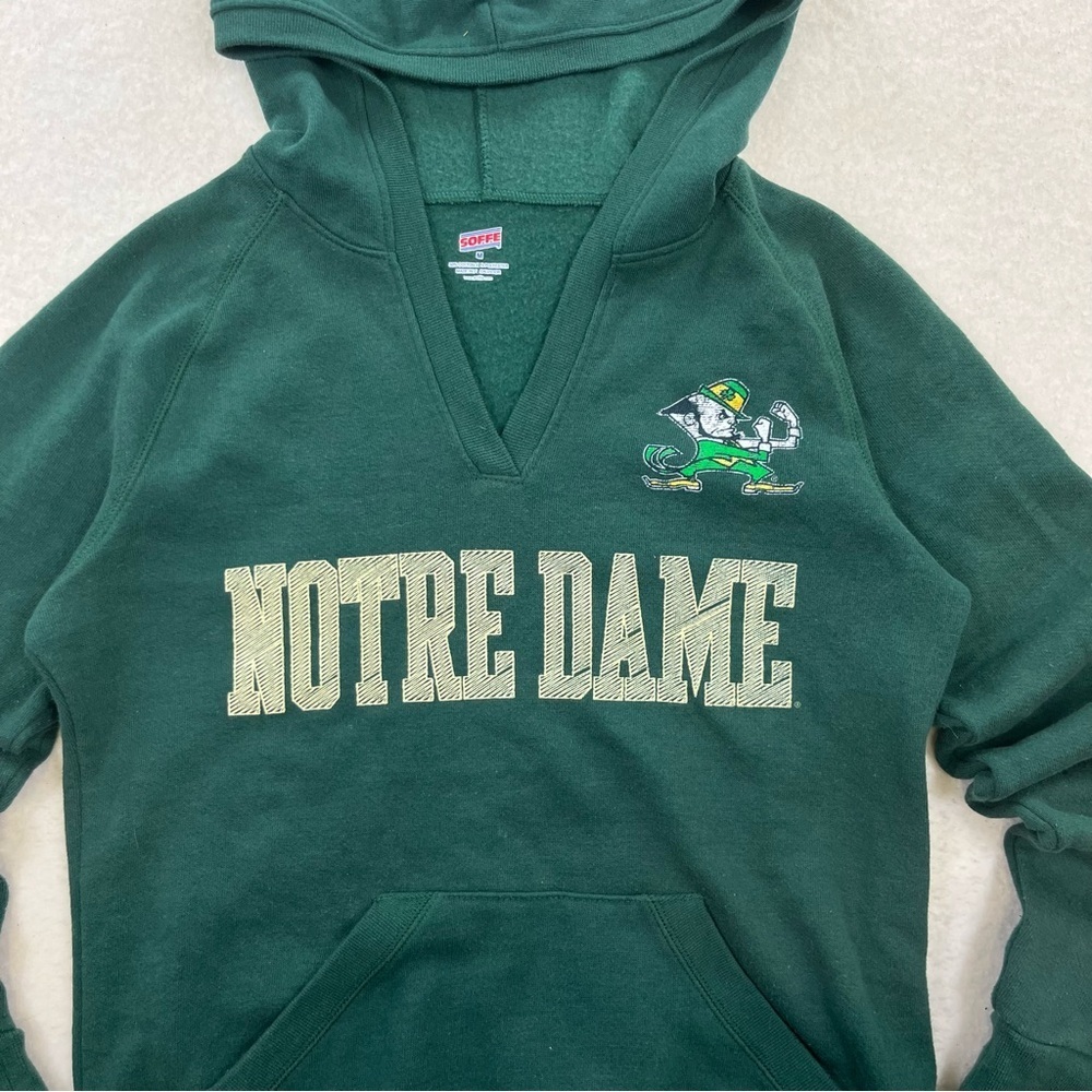 Notre Dame Soffe Green Hoodie Sweatshirt Size Medium - Picture 3 of 7